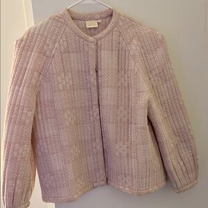 Julia Amory pink and white jacket